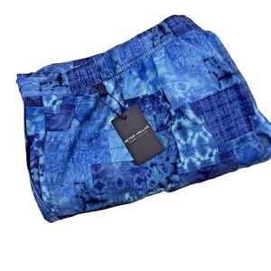 Peter Millar Crown Crafted Shorts Mens XXL Navy Indigo Patchwork‎ MS23XP01 NEW